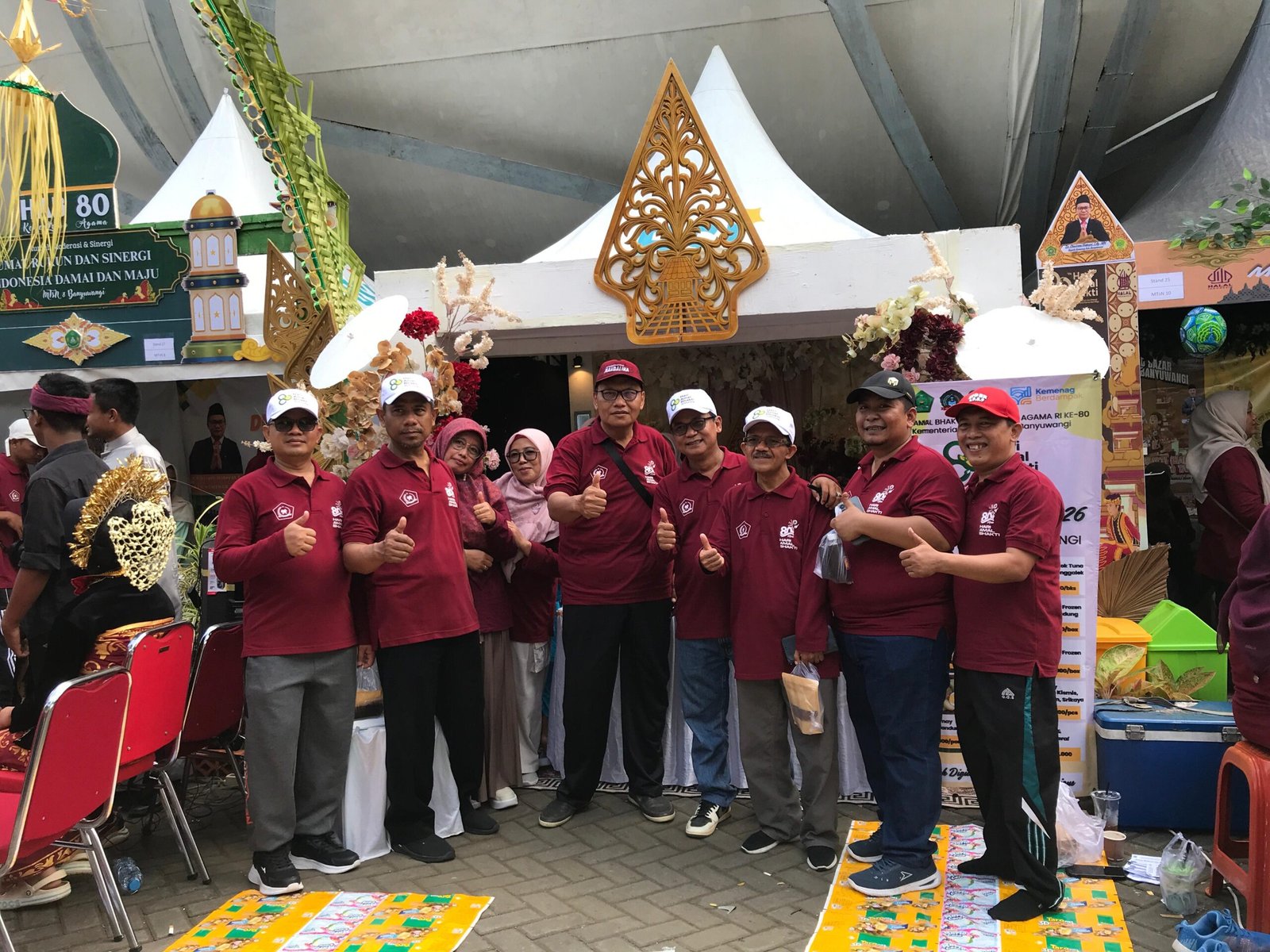 MTsN 9 Banyuwangi Meriahkan Jalan Sehat dan Bazar HAB Kemenag ke-80