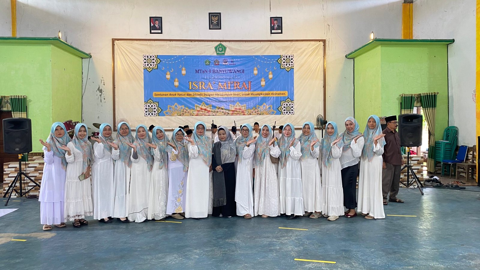 Pengajian dan Santunan Yatim Warnai Partisipasi DWP UP MTsN 9 Banyuwangi