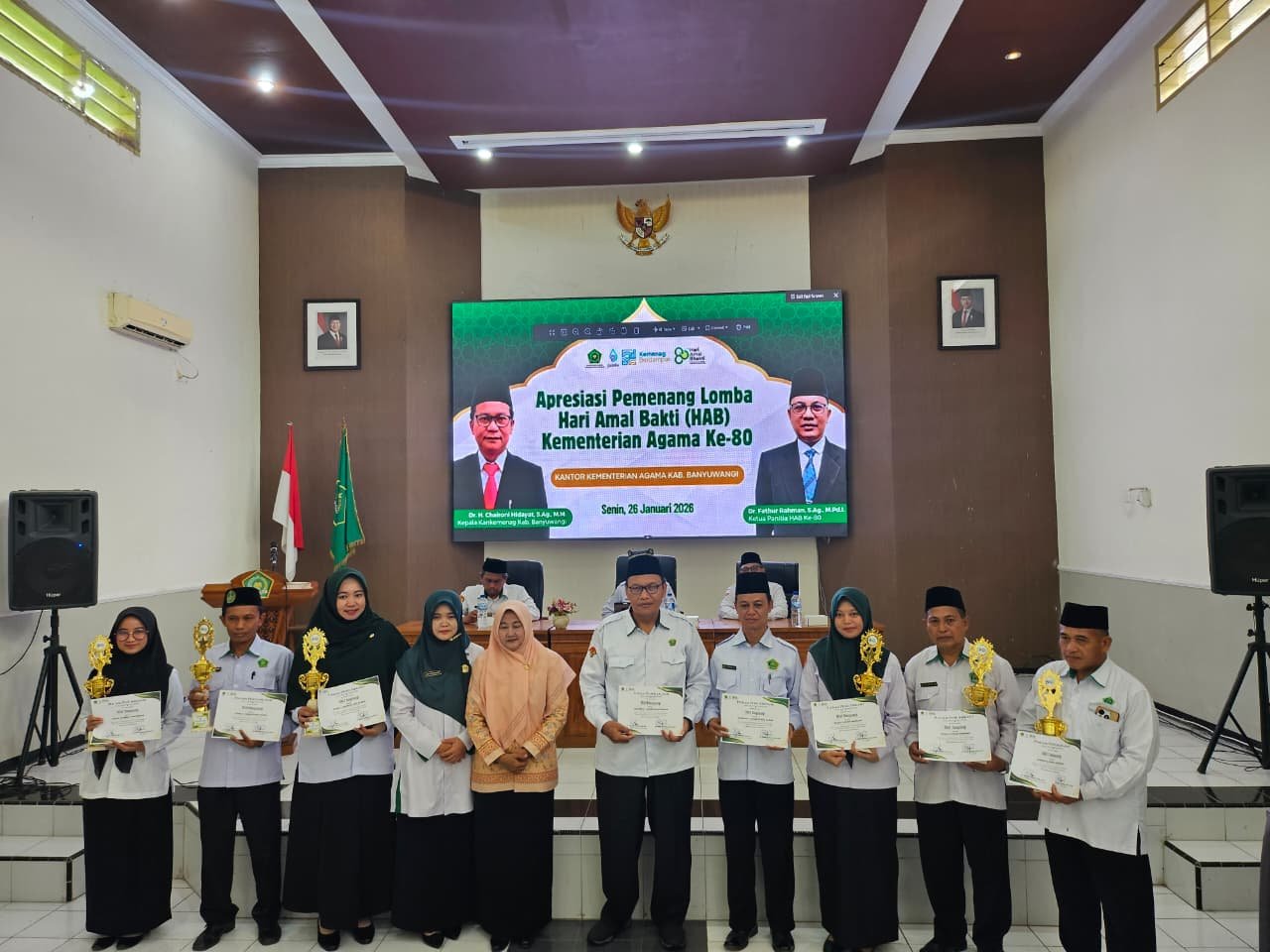 Prestasi MTsN 9 Banyuwangi dalam Rangka HAB ke-80 Kementerian Agama Republik Indonesia